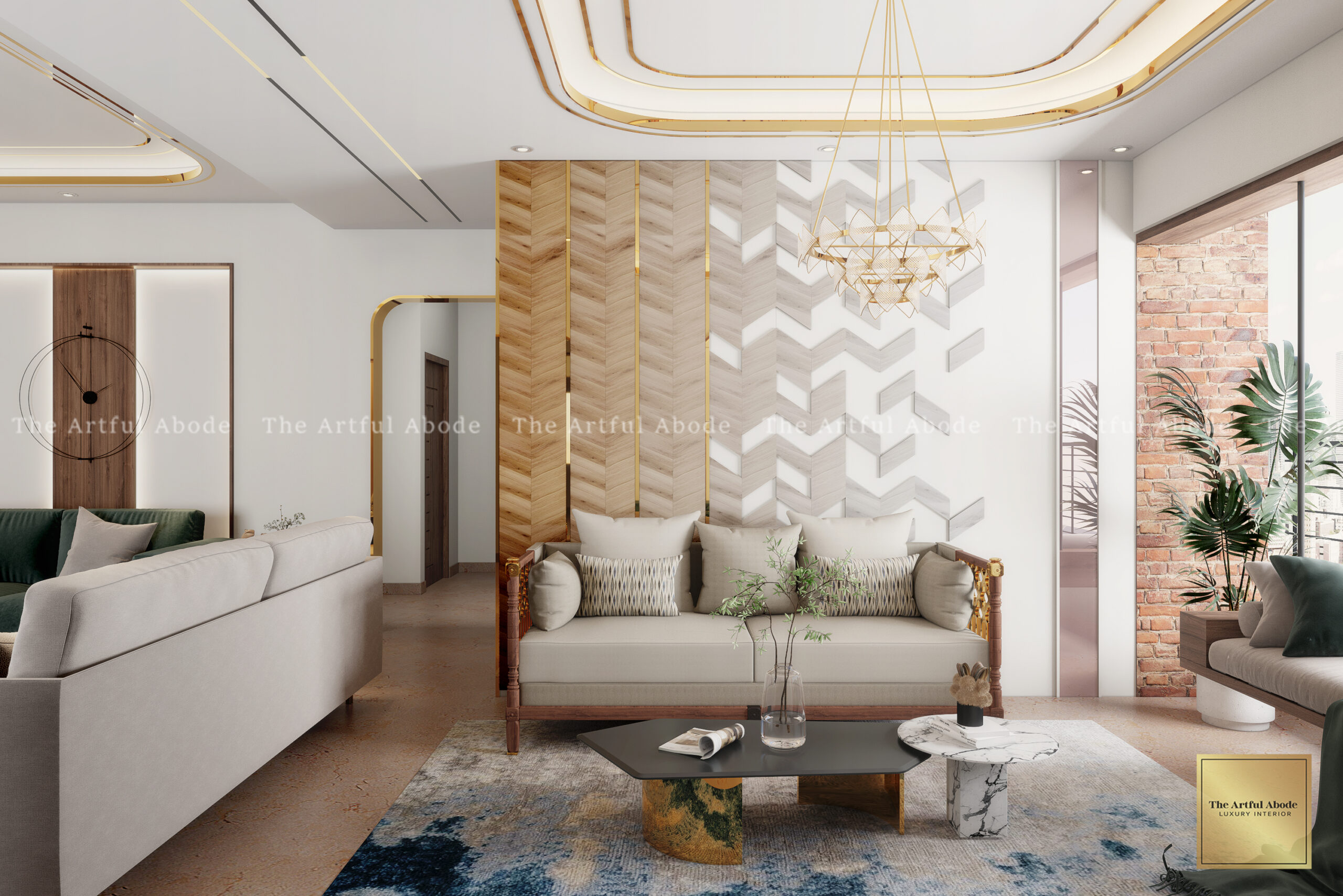 Real materials in interior design