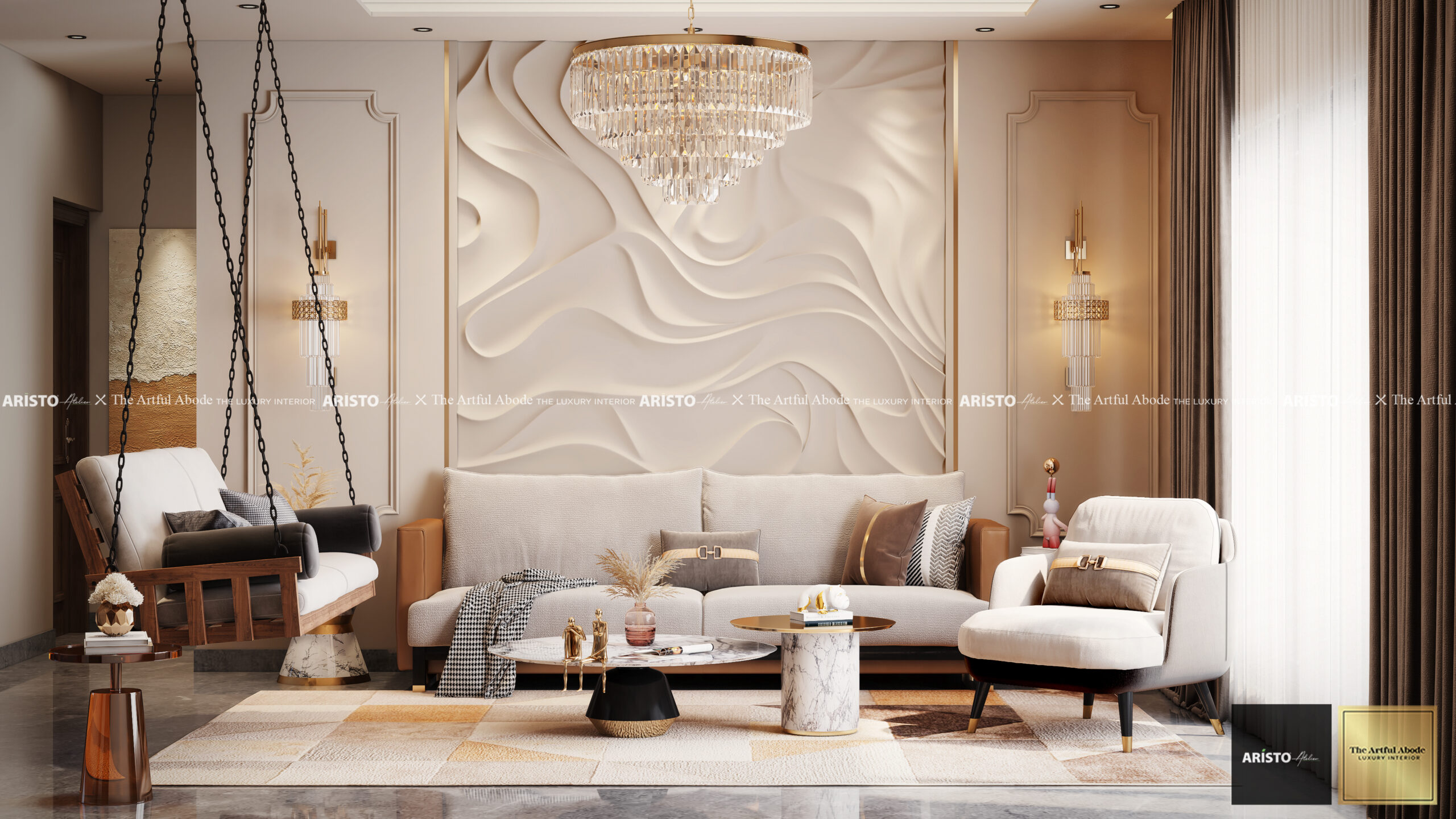 WPC panels and living room wall panel designs - The Artful Abode