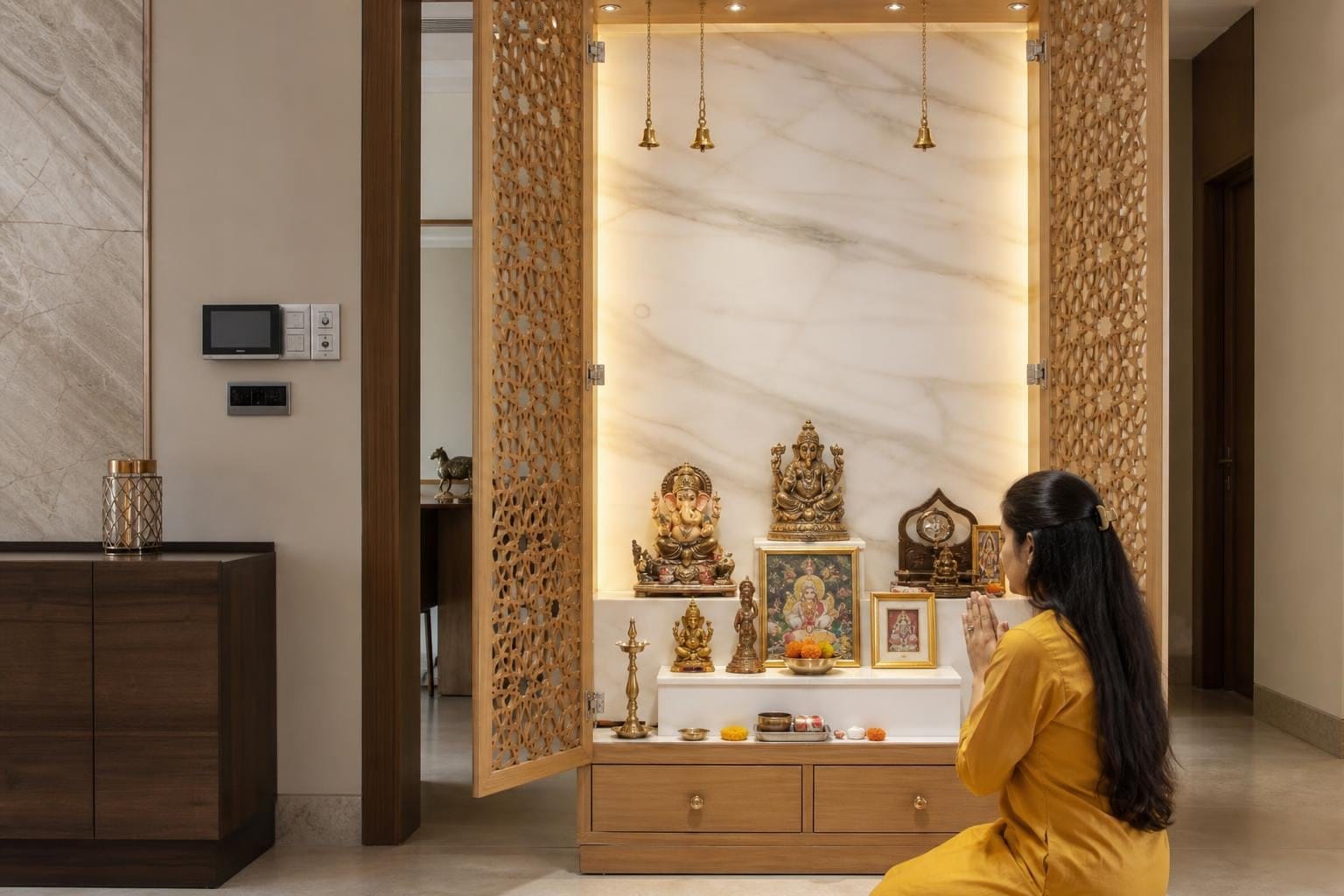 elegant pooja room designs