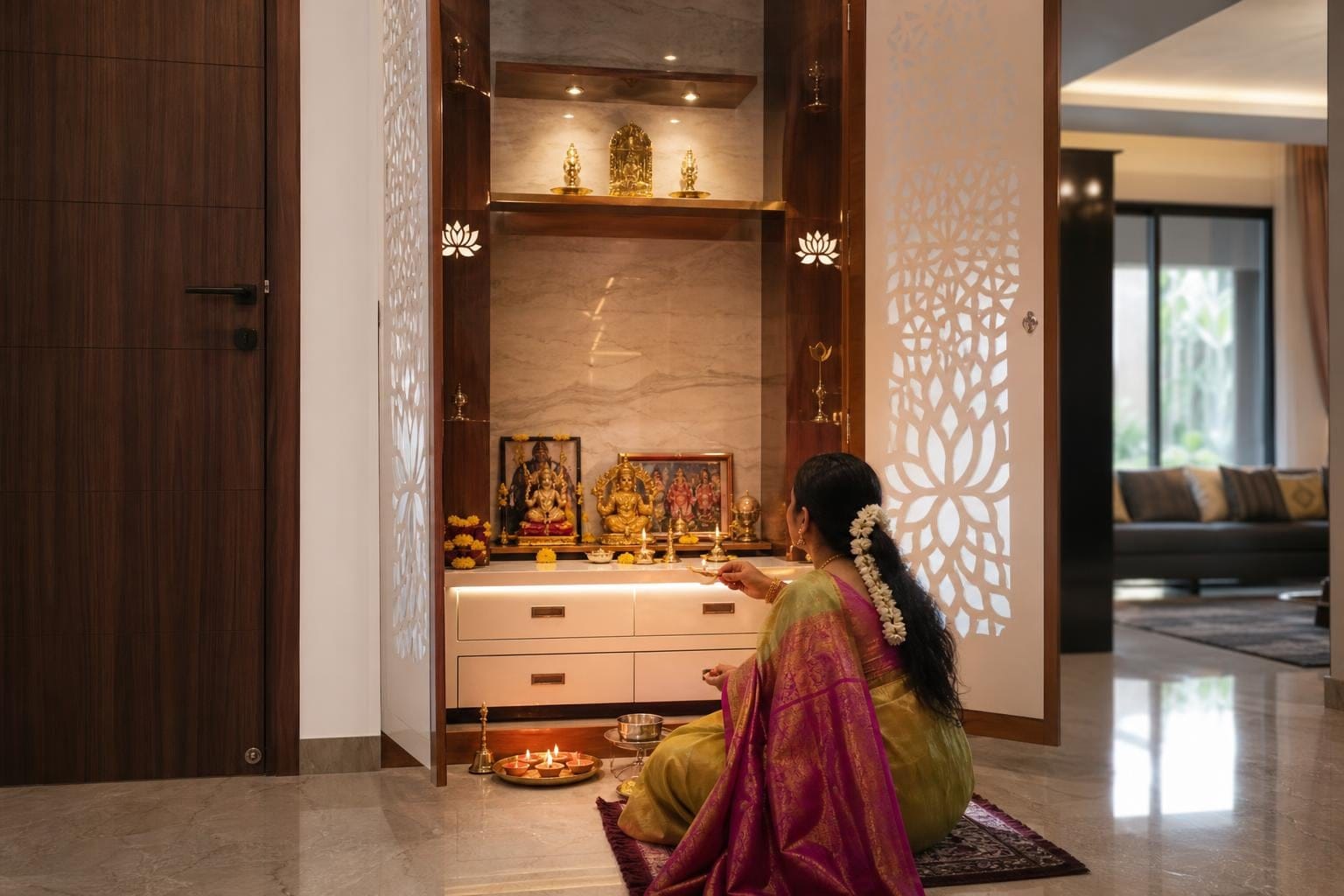 pooja room design and price