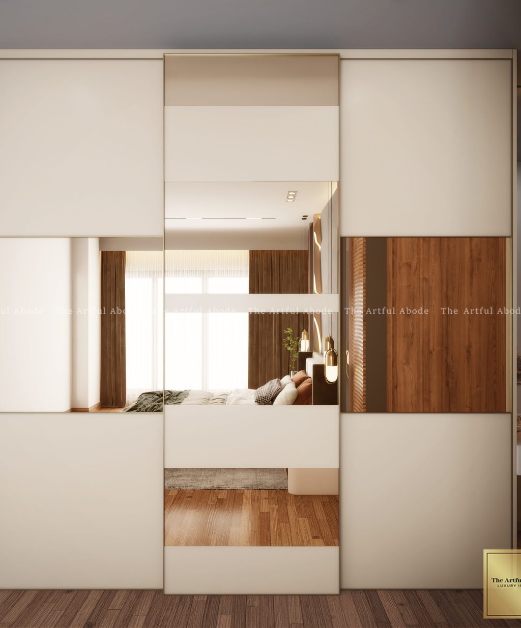 Customized Wardrobe designs by The Artful Abode